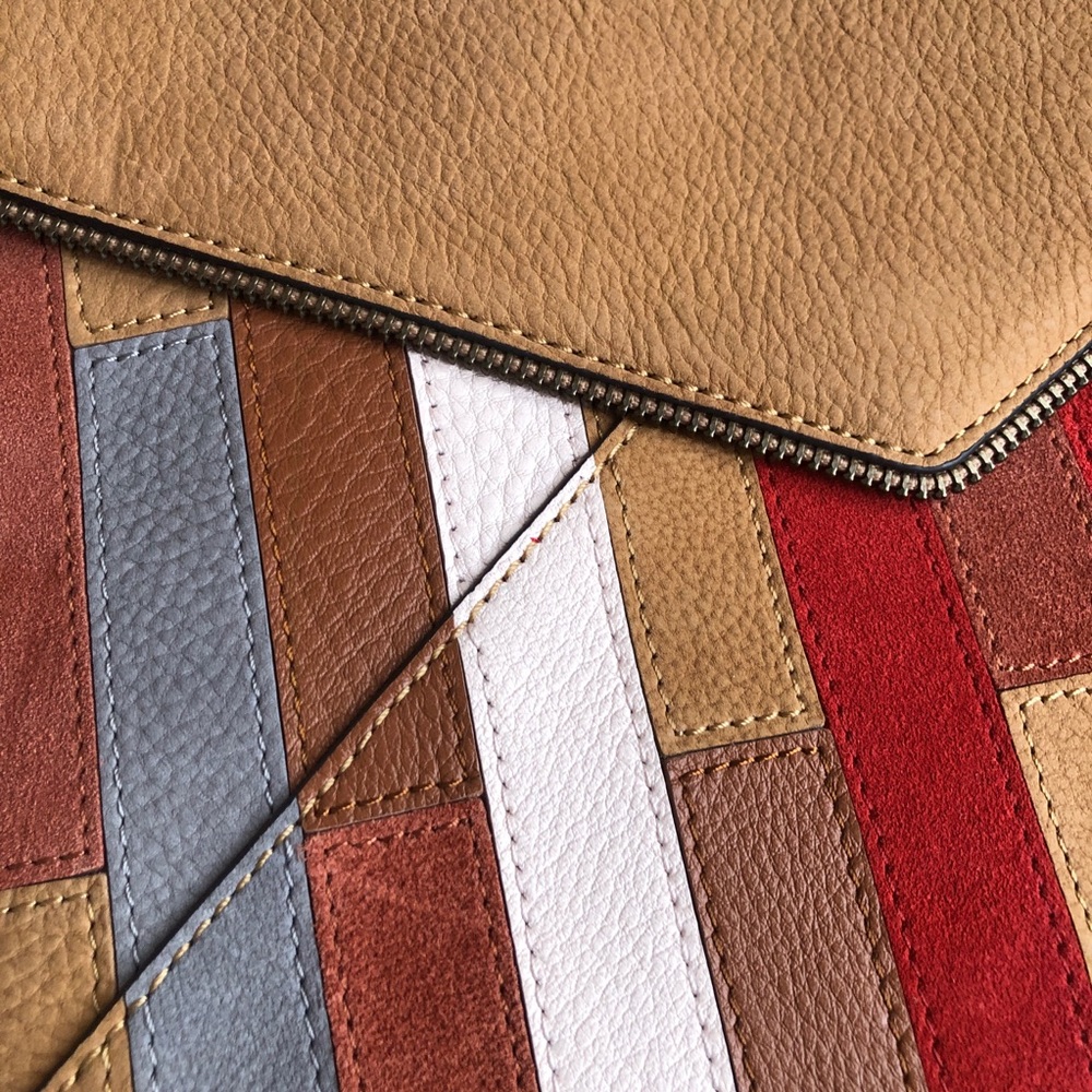 Rebecca Minkoff Leo Patchwork Leather Clutch - Picture 5 of 10